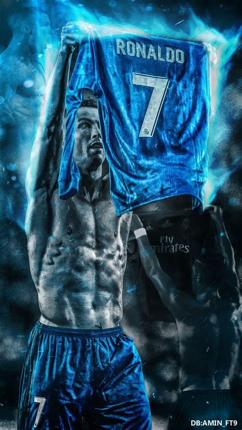 Blue Fire Inside Real Madrid Cristiano Ronaldo Cr7 Ronaldo Messi Vs