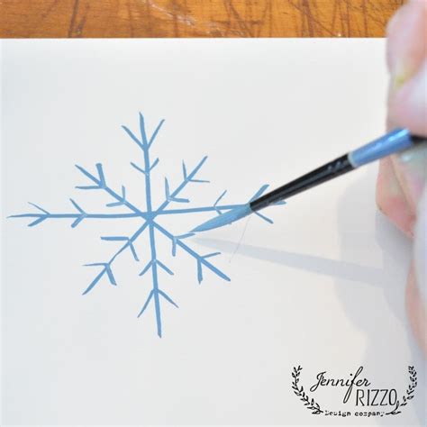How To Paint A Snowflake Jennifer Rizzo