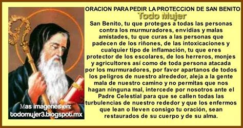 ORACION PARA PEDIR LA PROTECCION DE SAN BENITO Oración a san benito