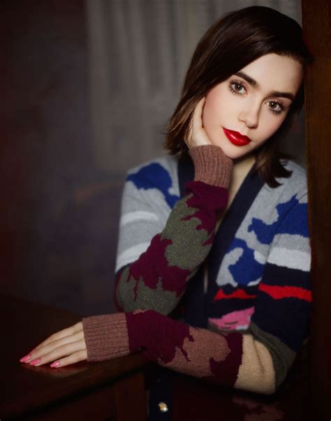 Lily Collins At Barrie Fall Winter 2014 Campaign By Karl Lagerfeld