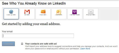 Find Linkedin Connections Using Your Email Addresses