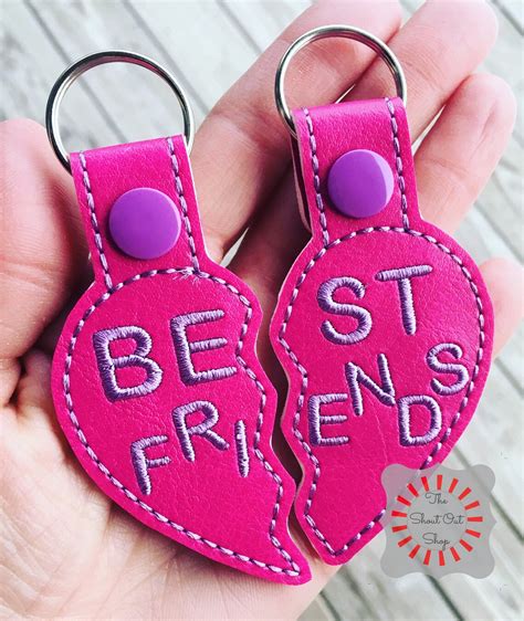 Best Friends Keychain Best Friends Key Chain Best Friends Etsy