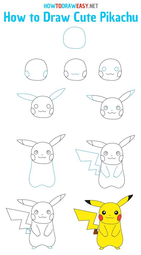 How To Paint Pikachu Step By Step Free Printable Templates
