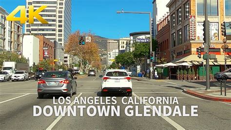 4k Glendale Driving Downtown Glendale Los Angeles County