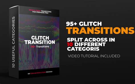 Glitch Transition Pack Premiere Pro Template