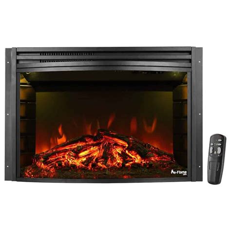 E Flame Usa 26 Curved Electric Fireplace Insert Wremote Control