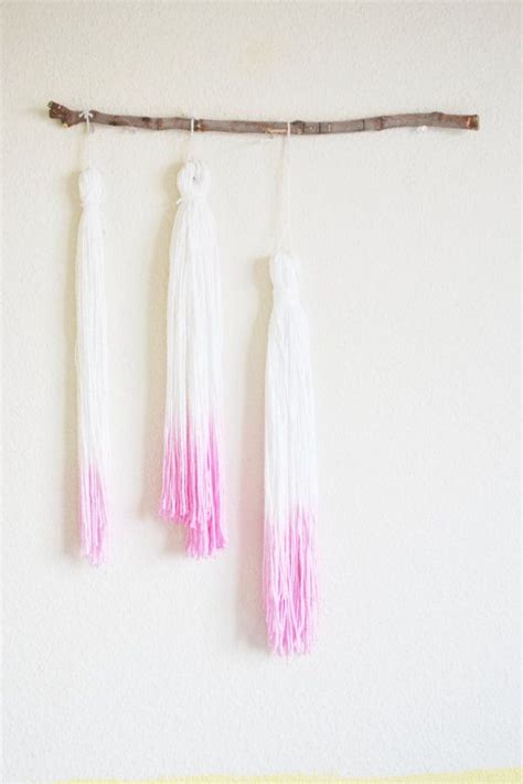 Dip Dyed Cotton Tassel Wall Hanging By Glamfetebybri On Etsy 3950