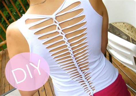 All you need is just scissors and imagination. DIY Clothes! Cut Up Back T-Shirt for Summer 2014 | How to | Pinterest | Diy clothes, Clothes and ...