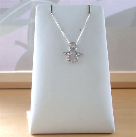 925 Silver Angel Pendant And 18 Silver Chain925 Angel Necklaceangel
