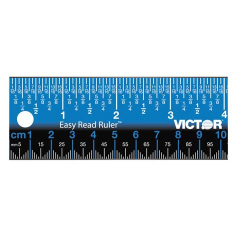 Those metric units are useful for measuring very small because the marks on a mm ruler are quite small and aren't numbered, it may help to put your finger, or the point of a pen or pencil, down to help you. Victor EZ18SBL Easy Read 18" Blue Stainless Steel Ruler - 1/32" Standard Scale and mm Metric Scale