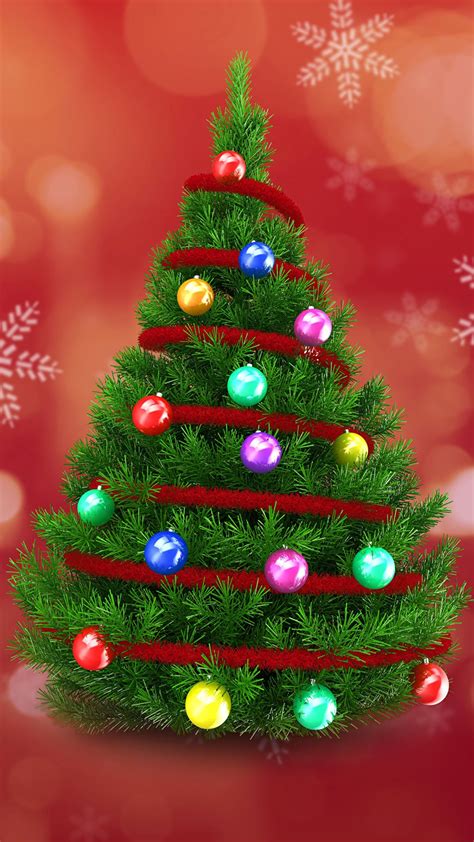 Phone Christmas Tree Wallpapers Wallpaper Cave
