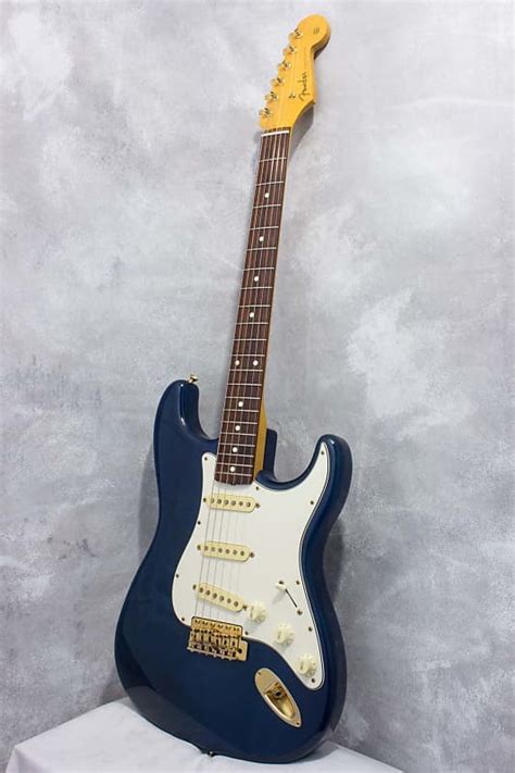 Fender Japan 62 Stratocaster St62g 65 Charcoal Blue 1993 Reverb