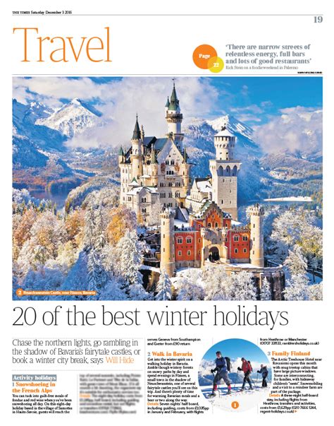 20 Of The Best Winter Holidays The Times — Will Hide