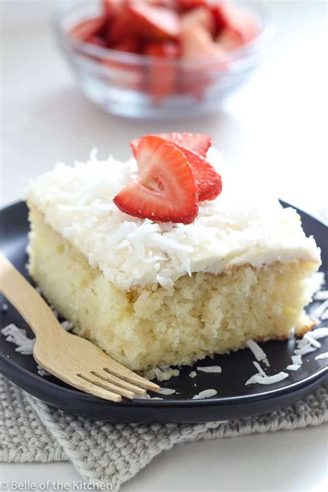 Easy Coconut Cake Recipe Belle Of The Kitchen