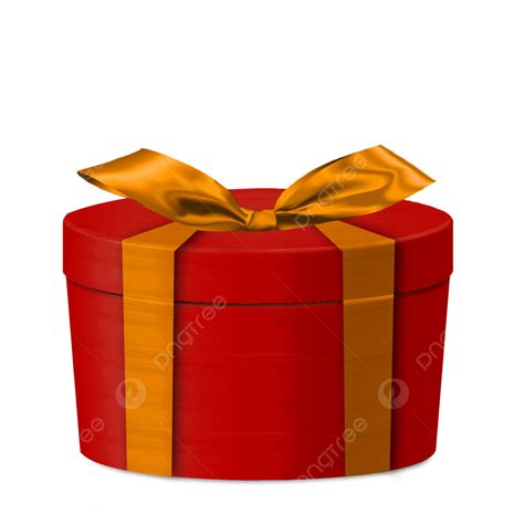 Red Gold Round T Box Birthday Present T Box Birthday Present