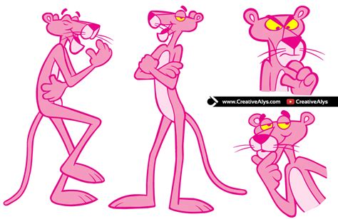 Pink Panther In Vector Creative Alys