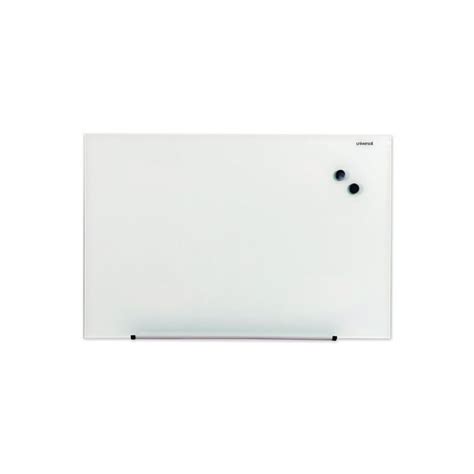 Universal Frameless Magnetic Glass Marker Board 36 X 24 White