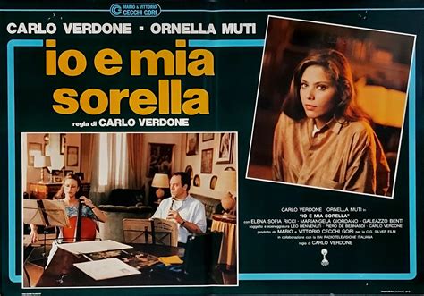 1987 Movie Playbill Io E Mia Sorella Carlo Verdone Ornella Muti