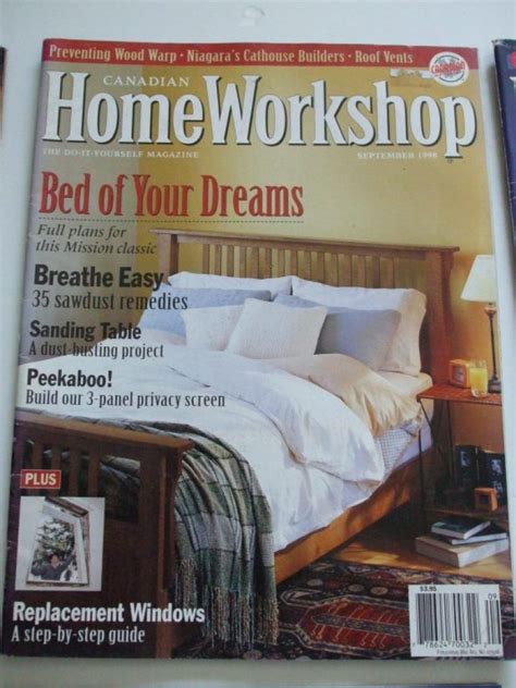 Canadian Home Workshop Woodworking Pattern Magazine Back Issues