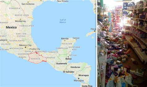 Mexico Earthquake Map Where Is Oaxaca Will There Be