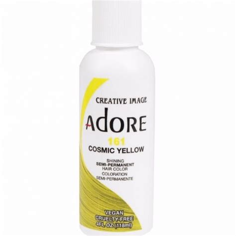 Adore Semi Permanent Hair Color 161 Cosmic Yellow 4 Oz
