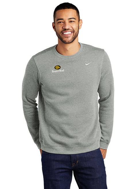 Nike lifestyle team club hoody. Nike Club Fleece Crew | Golden Stiches Embroidery