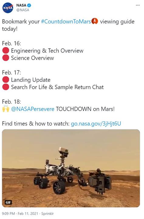 Perseverance then confirmed its safe arrival with a signal relayed to earth via the mars reconnaissance orbiter, sparking socially distanced celebrations at nasa's jet propulsion laboratory in california. NASA offers opportunity to engage with Mars Perseverance ...