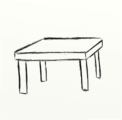 How To Draw A Table Step By Step