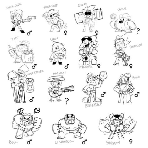 Effectuez des recherches dans l'index de livres complets le plus fourni au monde. Les croquis des premiers Brawlers, à quoi ressemblaient-ils ? - Brawl Stars France