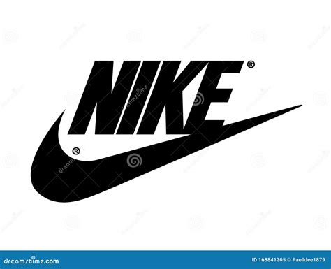 Nike Logo On White Background Editorial Image Illustration Of