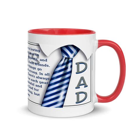 happy father s day dad mug with color inside father s etsy