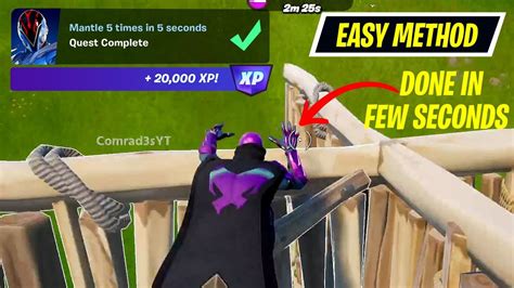 How To Complete Mantle 5 Times In 5 Seconds Fortnite Youtube