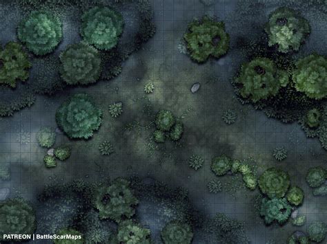 E Forest Battle Map Battlemap X Nocturne Underdark Battlemaps The