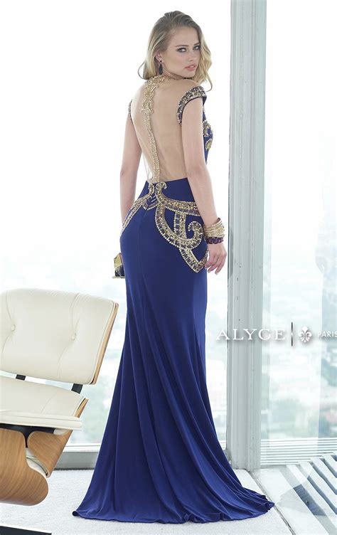 Alyce Paris Dress 2427 Alyce Paris Claudine Style Cobalt Dress 2015