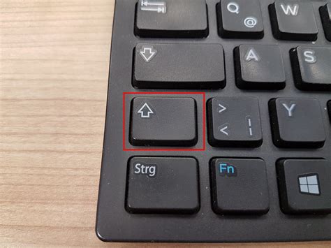 Shift Taste Lage Auf Der Tastatur Und Funktion
