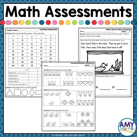 Kindergarten Assessment Tools Pack Teaching Exceptional Kinders