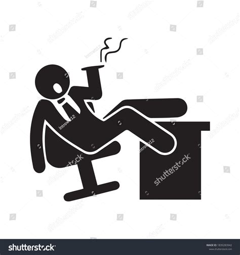 Boss Icon Vector And Glyph Royalty Free Stock Vector 1839283942