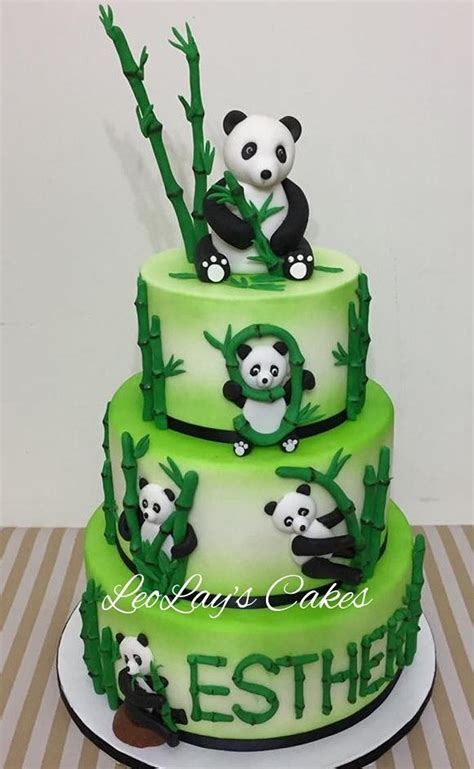 Cute Pandas Decorated Cake By Leolay Cakesdecor