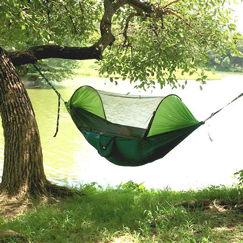 Camping Hammock With Mosquito Net Cover Double Portable And Rainfly
