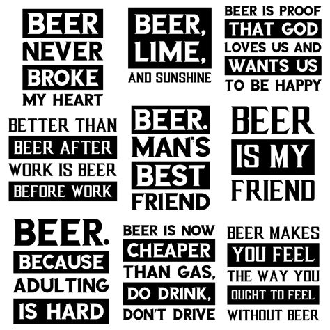 62 Beer Svg Quotes Bundle Beer Mug Funny Alcohol Sayings Etsy