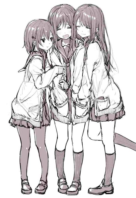 Chibi Anime Friends Drawing