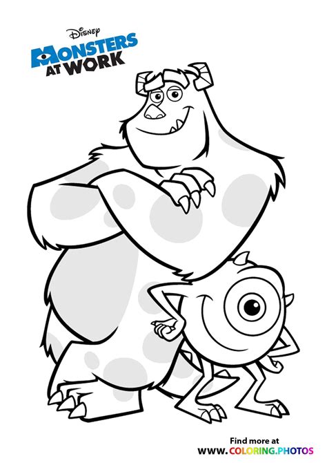 Monster University Mike Coloring Pages