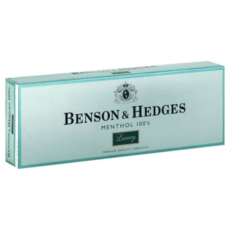 Benson And Hedges Menthol 100s Luxury Cigarettes 1 Ct Fred Meyer