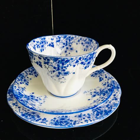 royal-albert-tea-cup-and-saucer-trio-england-fine-bone-china-bright-blue-chintz-dainty-blue