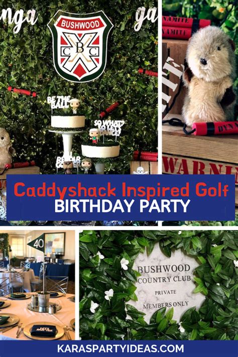 Caddyshack Inspired Golf Birthday Party Karas Party Ideas Golf