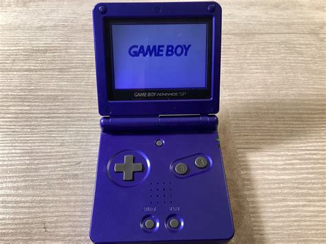 Nintendo Game Boy Advance Sp Lot Ags 001 Cobalt Blue 4 Games Charger
