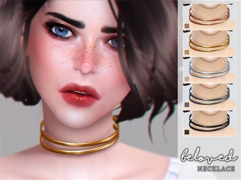 Beloved Choker Necklace By Screaming Mustard At Tsr Sims 4 Updates