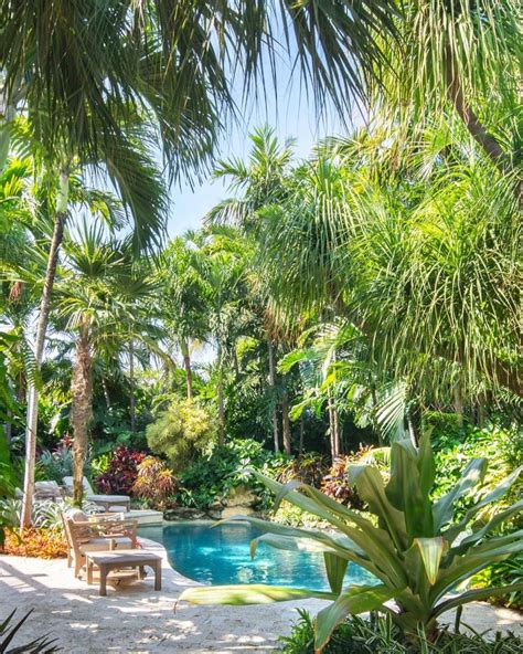 Pool Landscaping Ideas Tropical Garden Interiors By Color