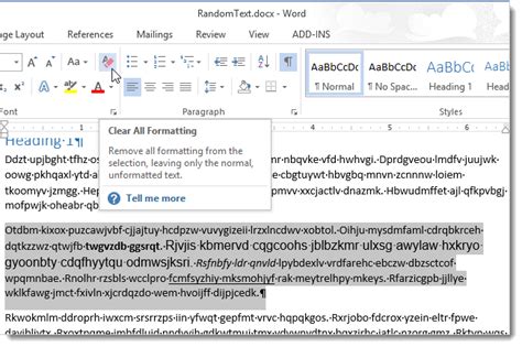 If you're wanting to reuse a powerpoint presentation but would like to clear the slideshow's formatting, there's no need to do it. How to Remove All Formatting From Selected Text in Word ...