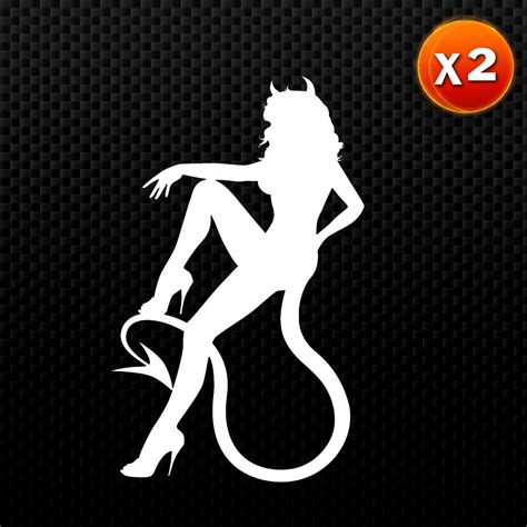Sexy Devil Girl Ii Auto Vinyl Decal Two Decals By Centuriondecals